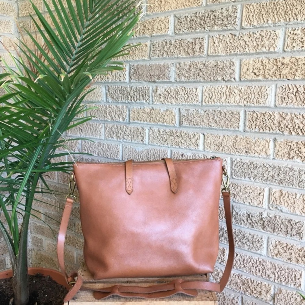 SOLD IN BUNDLE - Madewell Zip Top Transport Tote - Picture 1 of 7